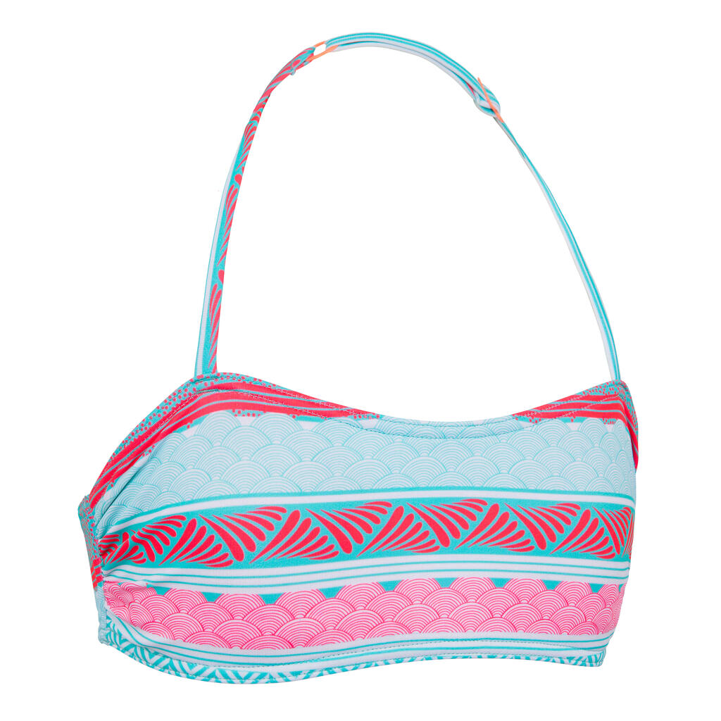 ביקיני חלק עליון לבנות - תכלת