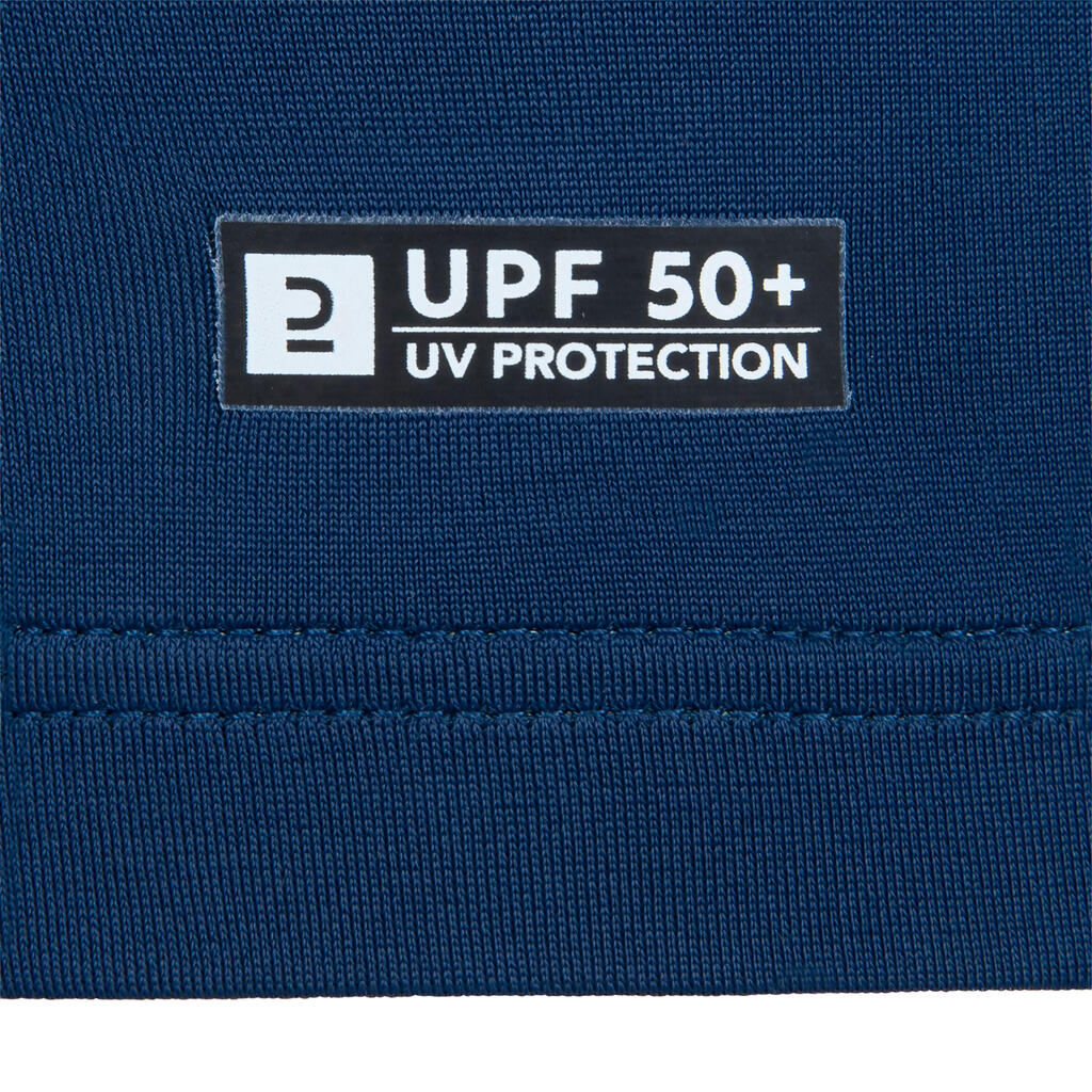 Tričko s ochranou proti UV žiareniu 500 s dlhým rukávom sivo-zelené