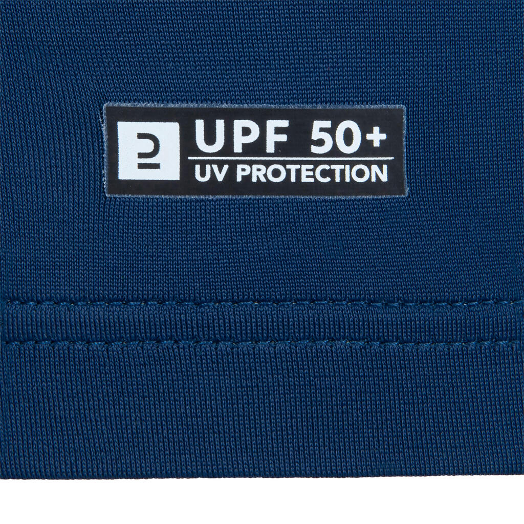 Tee shirt anti uv manches longues garçon - 500 gris vert