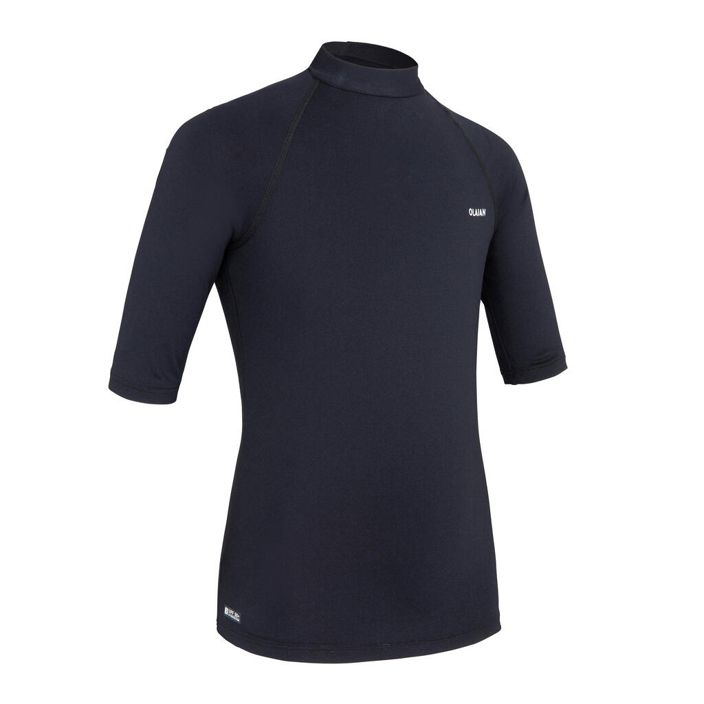 חולצת גלישה עם הגנת UV לילדים - שחור