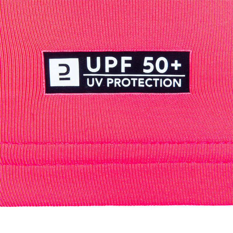 Uv-shirt kind koraalrood