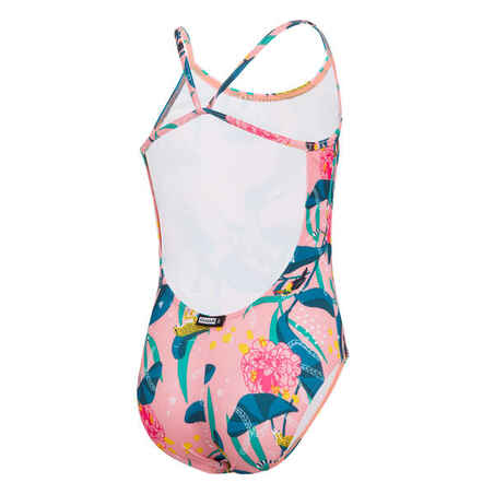 1-piece swimsuit 100 - PEONY pink