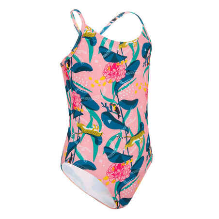 1-piece swimsuit 100 - PEONY pink