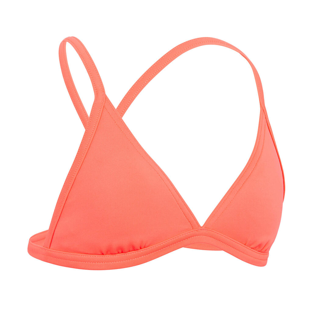 maillot de bain 2 pièces fille TAMARA 100 corail
