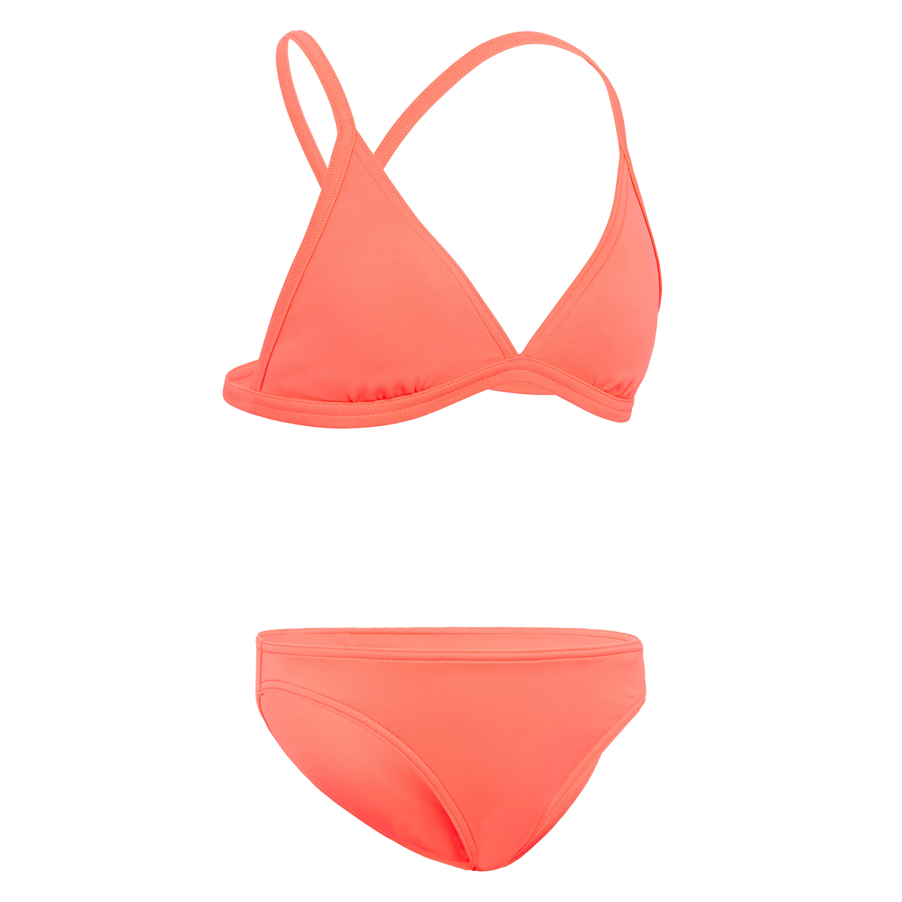 Maillot de bain 2 pièces corail tamara 100 - Décathlon