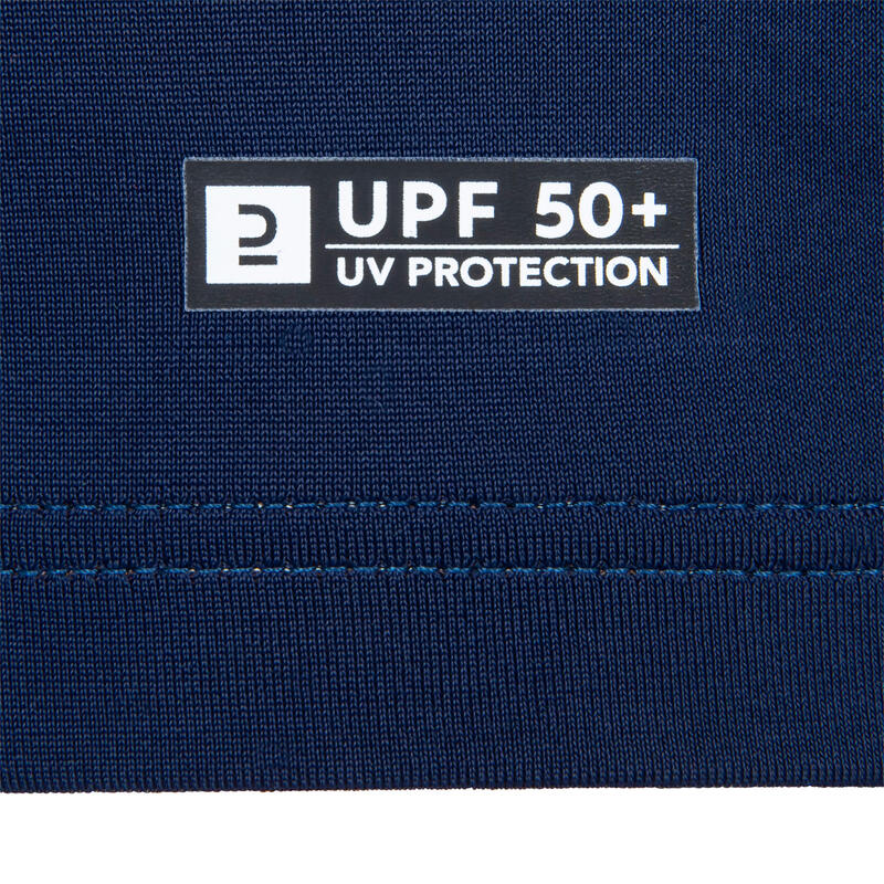 Chlapecký top s UV ochranou a dlouhým rukávem modro-petrolejový