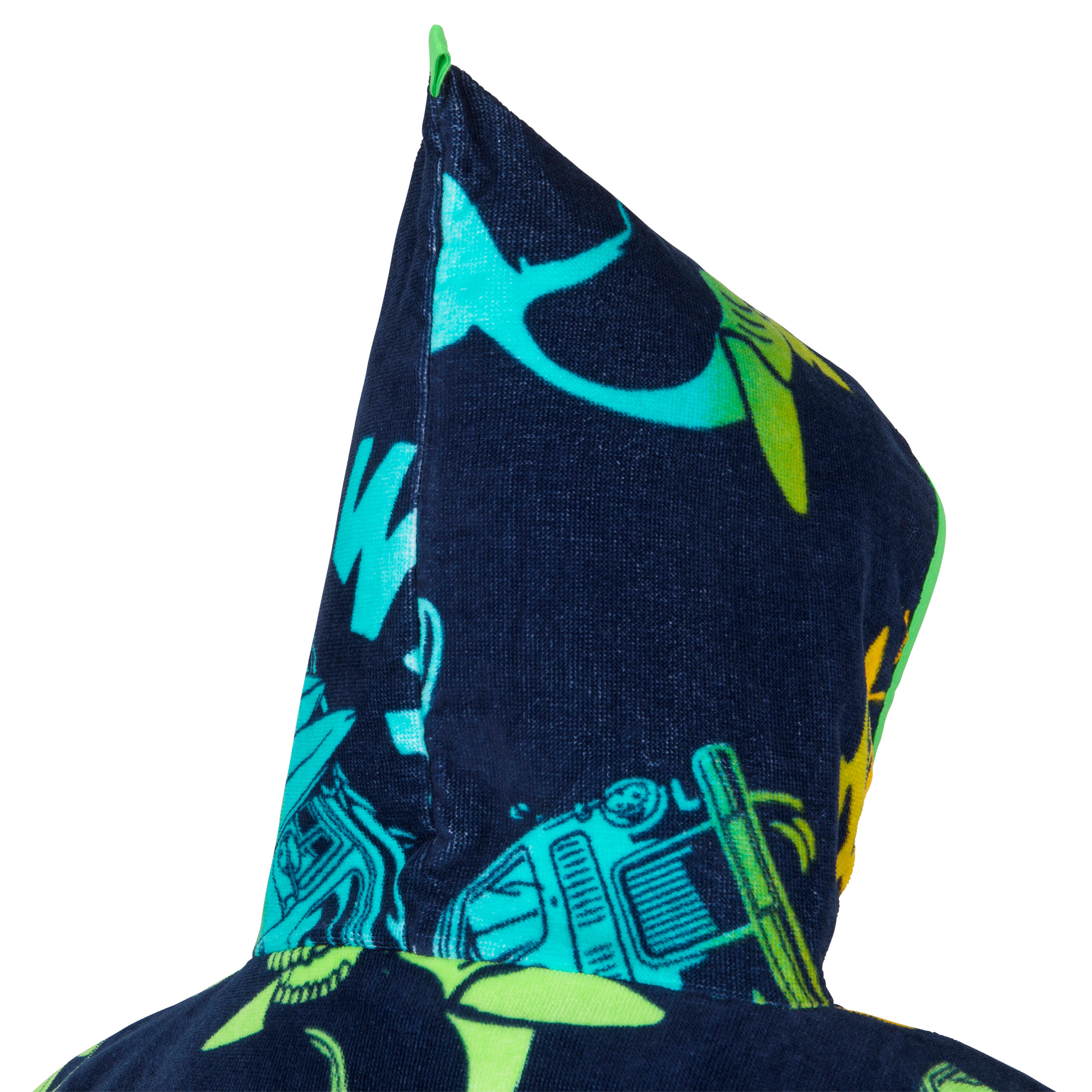 Surf-Poncho Kinder 500 Vanlife 110–135 cm blau 2/4
