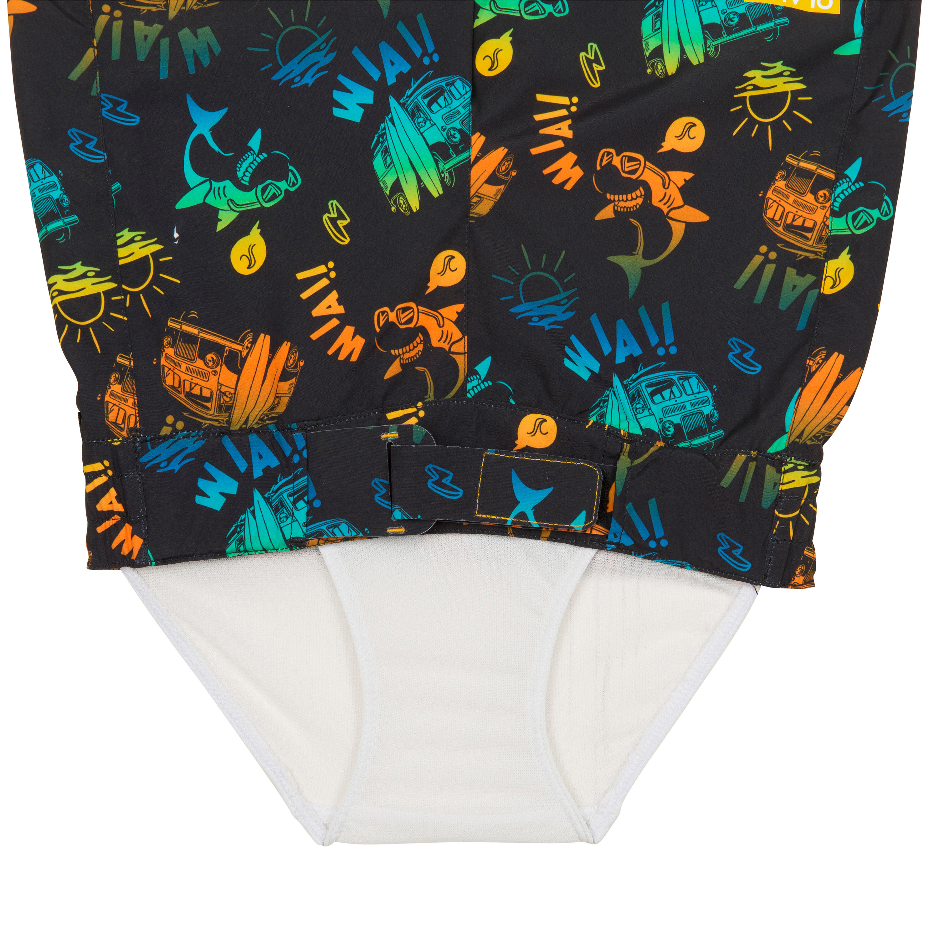 Badeshorts Jungen schwarz 2/3