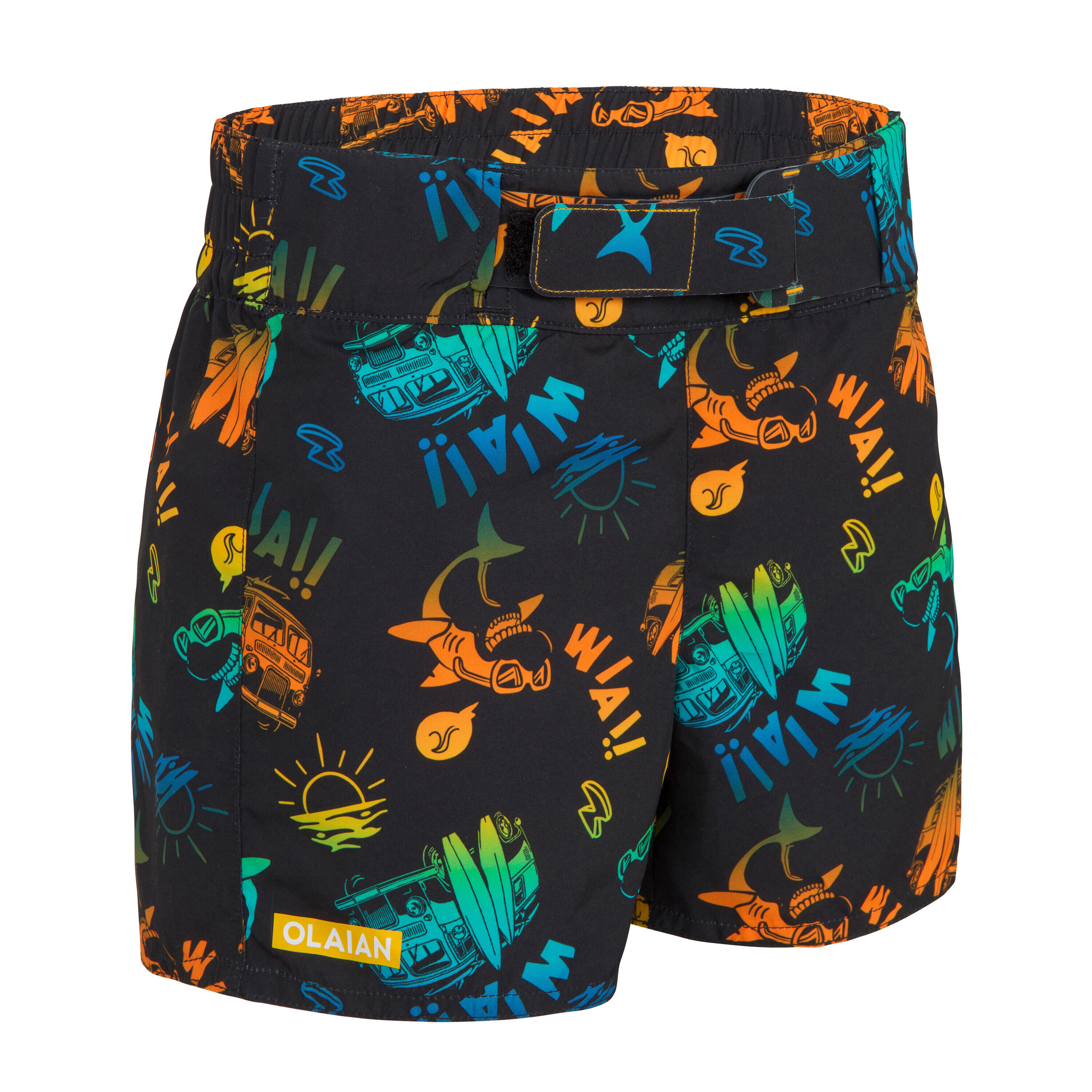 QoGoer Boys Swim Trunks, Kids 3D Graphic Quick Dry Board Shorts Teens  Elastic Waist Swimwear with Mesh Lining