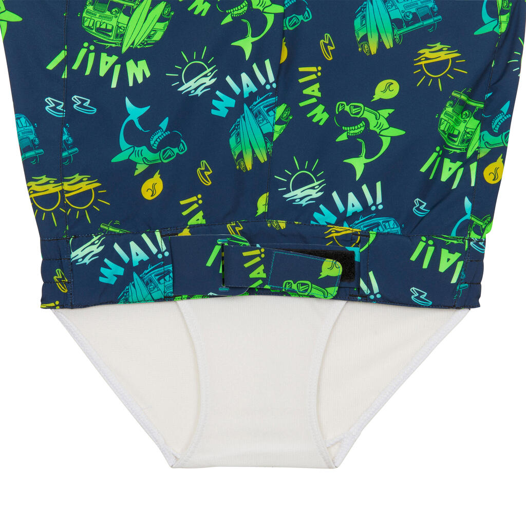 BOY'S SWIMMING SHORTS PALMITOS BLUE