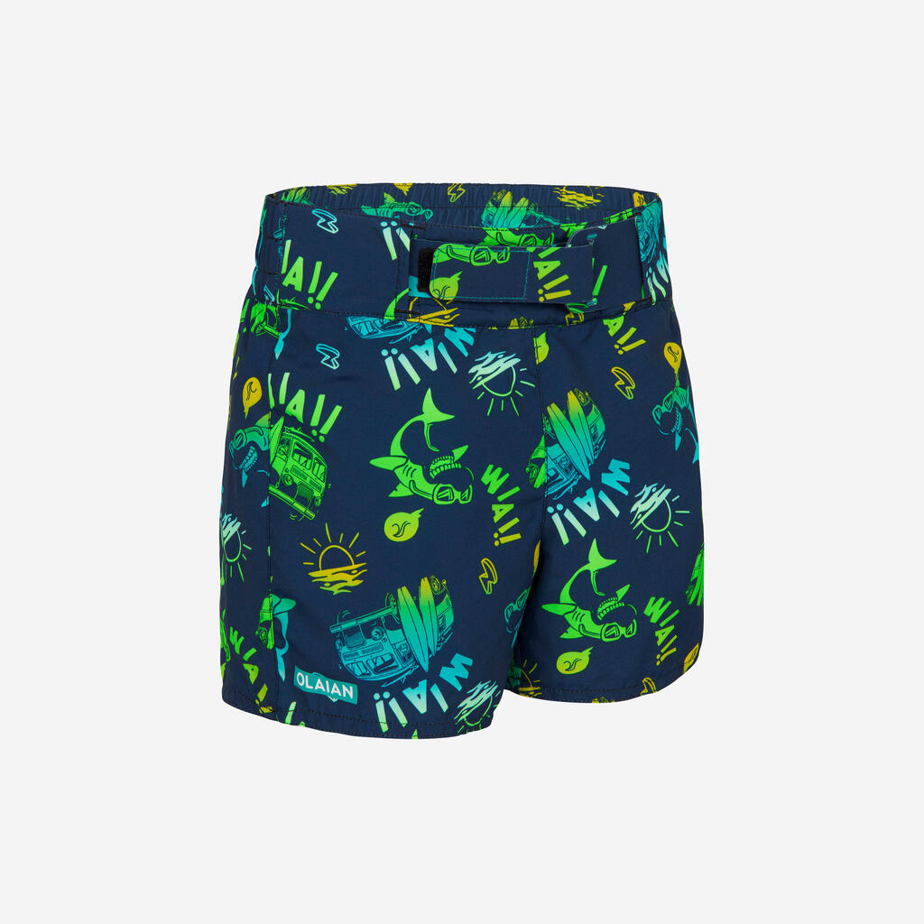 BOY'S SWIMMING SHORTS PALMITOS BLUE