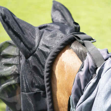 Horse Riding Fly Sheet for Horse & Pony Comfort - Asphalt Grey