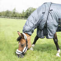Fly Sheet for Horses and Ponies Comfort - Asphalt Grey