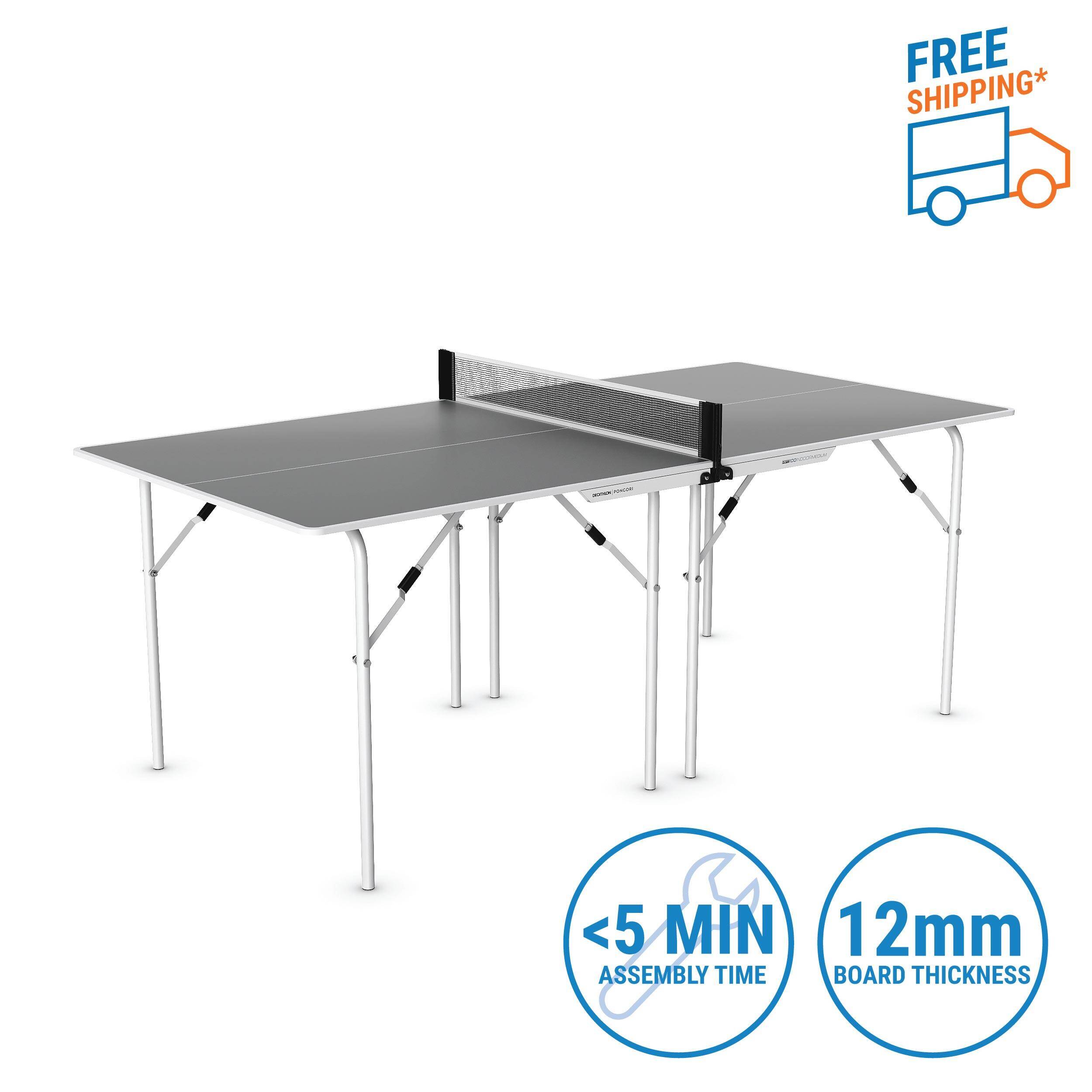 Table Tennis Table Leisure PPT100 Granite Grey -  1