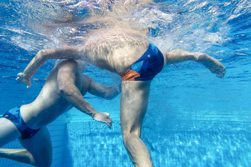 Slipki do waterpolo męskie Watko Camo