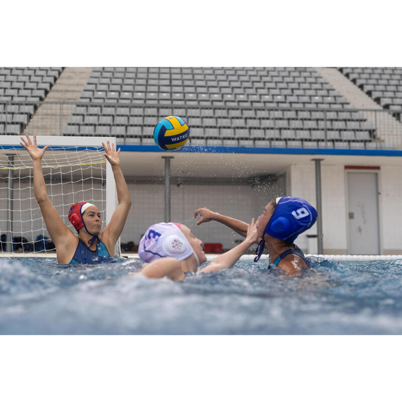 LOT DE 16 BONNETS WATER POLO WP900 ADULTE BLEU