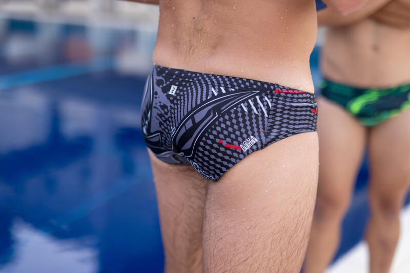 Costume slip pallanuoto uomo SHARK nero