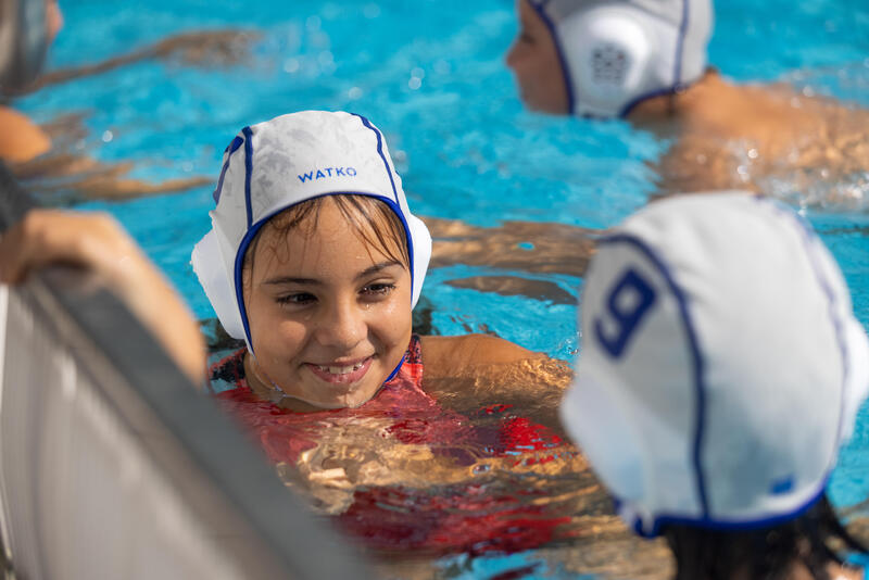 Set van 15 waterpolocaps kinderen Easyplay wit