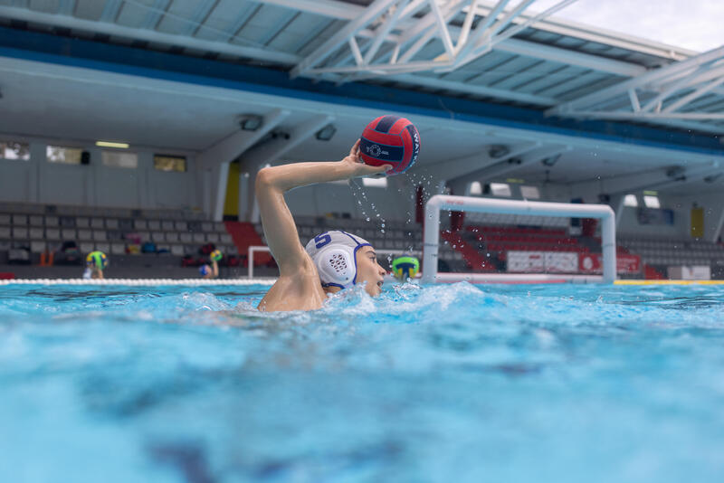 Minge water polo 500 Mărimea 2 Roșu-Albastru