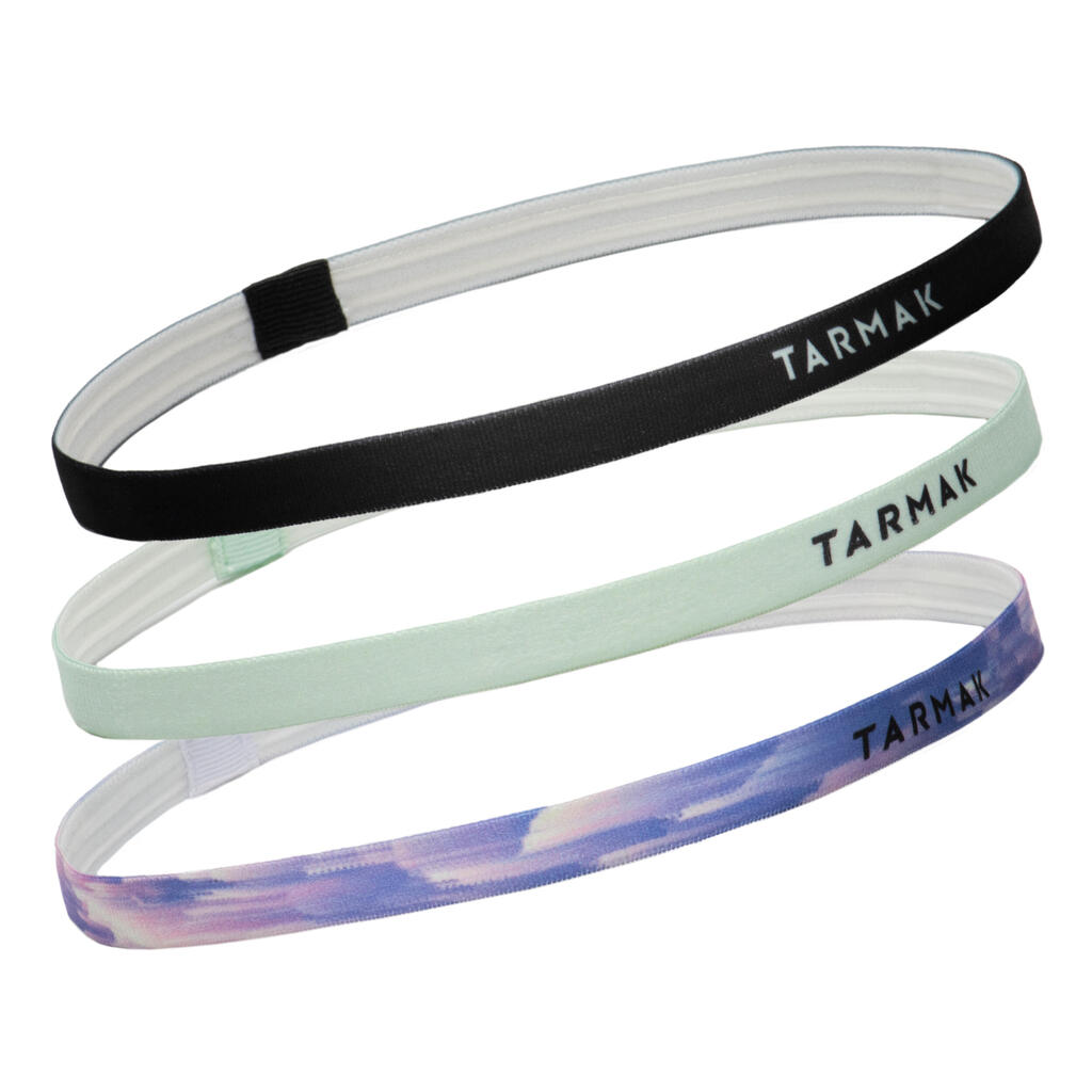 מארז סרטי ראש לכדורסל לנשים - שחור/ירוק/סגול