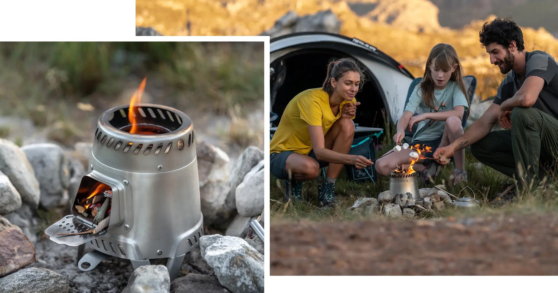 MH500 wood stove for the hiker's camp 