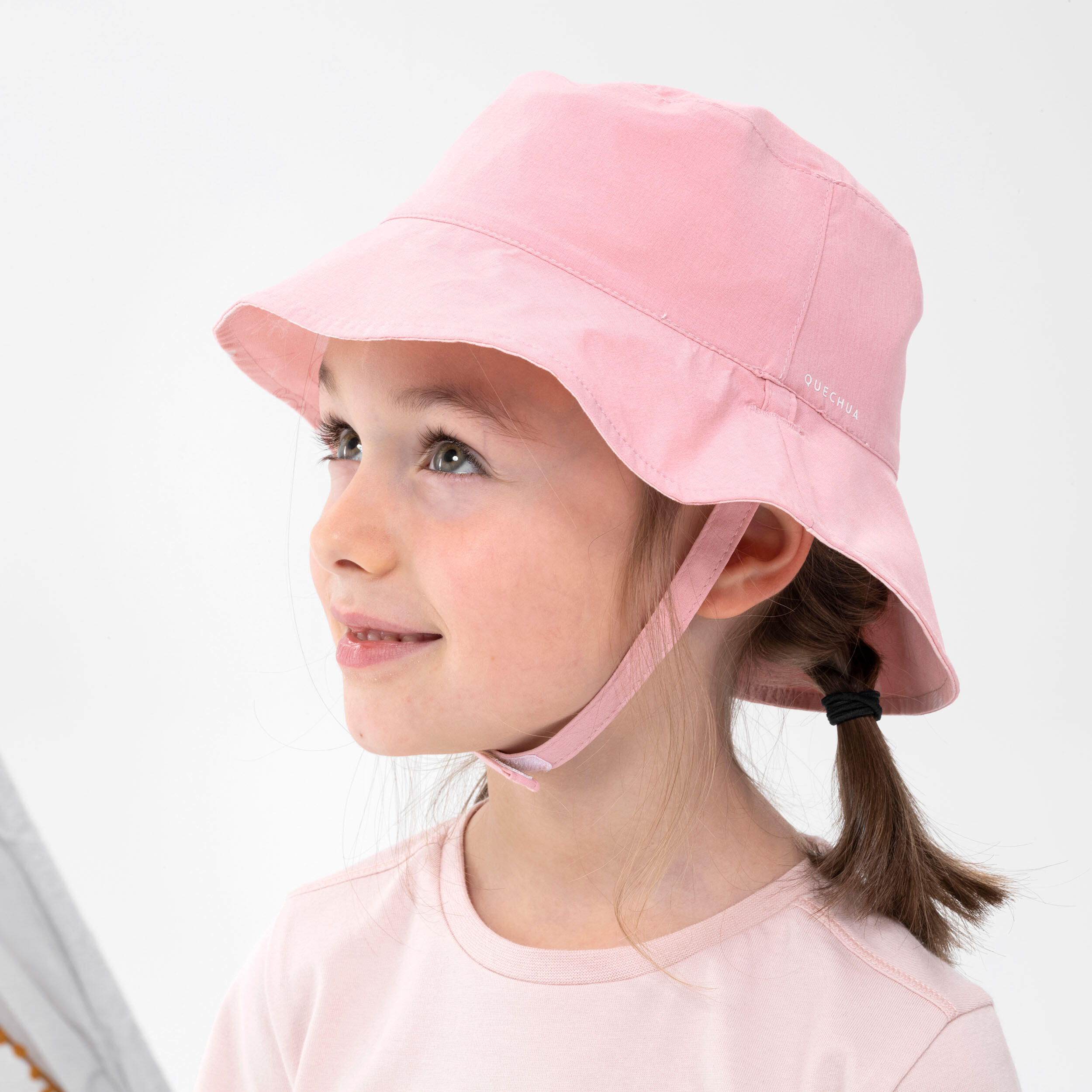 Kids’ Hiking Anti-UV Hat - MH 100 - Old pink, Pink - Quechua - Decathlon