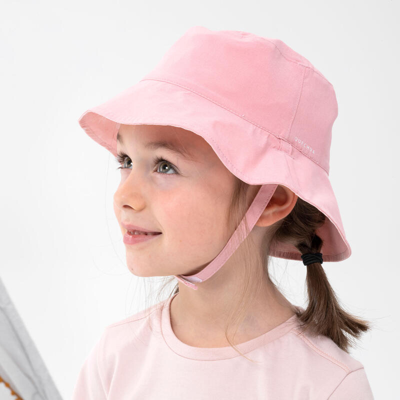 Pălărie ANTI-UV Drumeție la munte MH100 Roz Copii