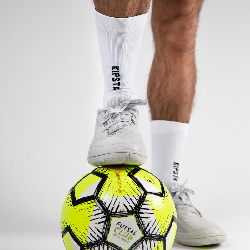 Damen/Herren Fußball Sportsocken halbhoch weiß