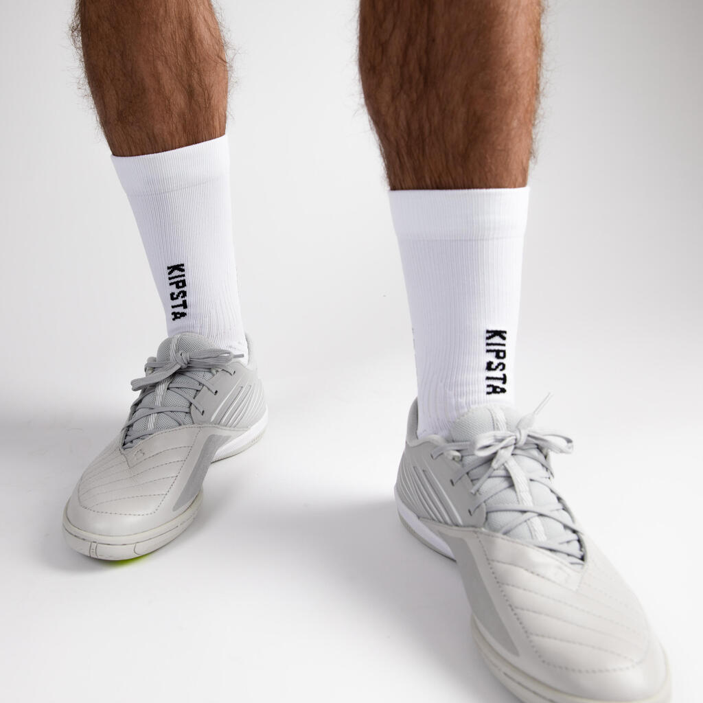 Patike za futsal Ginka 900 kožne dečje - crne