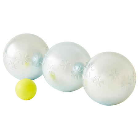 Set of 3 Recreational Petanque Boules 500 - Sparkling