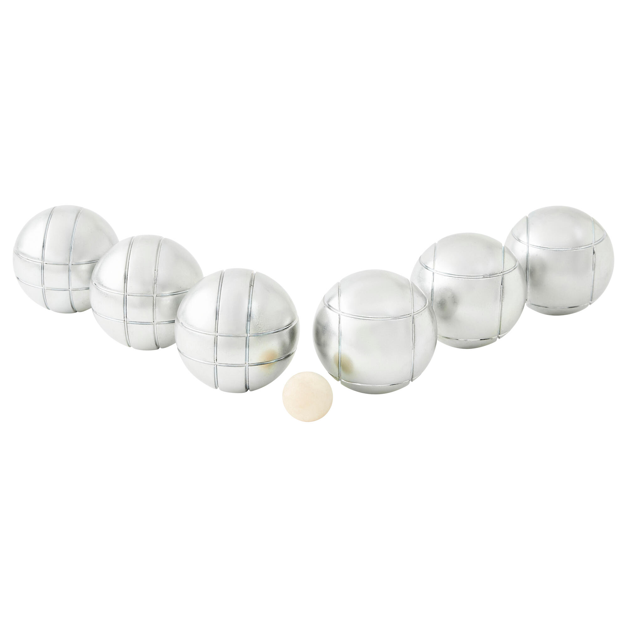 Set of 6 Recreational Petanque Boules - 100 - GEOLOGIC