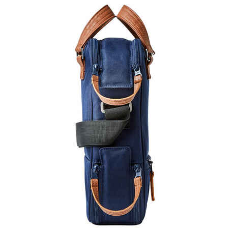 Semi-Rigid XL Bag for 3 Petanque Boules and Accessories - Blue