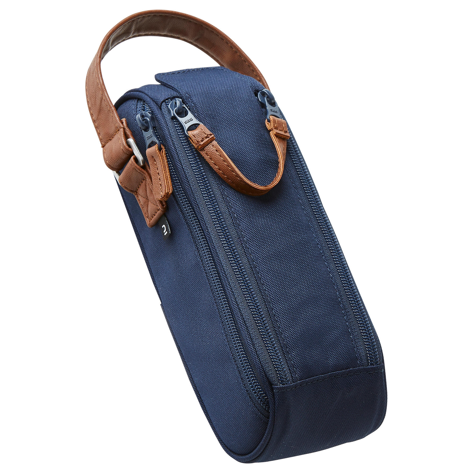 Semi-Rigid Bag for 3 Petanque Boules - Blue 1/5