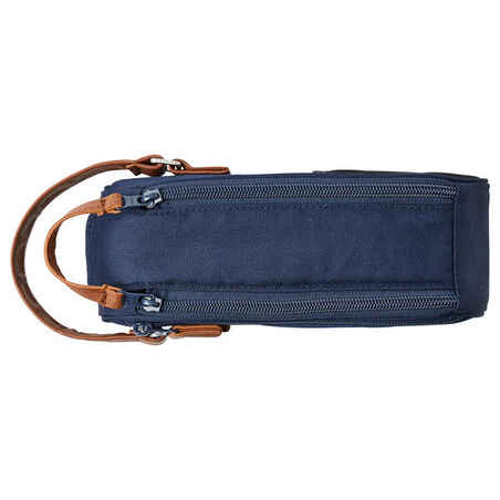 Semi-Rigid Bag for 3 Petanque Boules - Blue