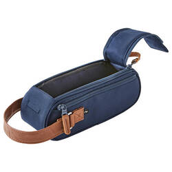 Semi-Rigid Bag for 3 Petanque Boules - Blue