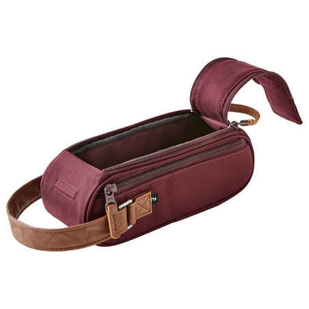 Semi-Rigid Bag for 3 Petanque Boules - Burgundy