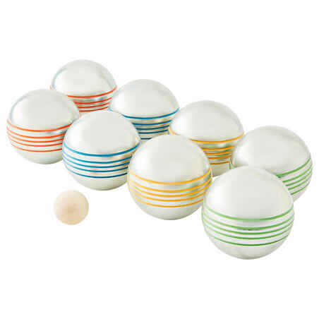 Set of 8 Colour Recreational Petanque Boules