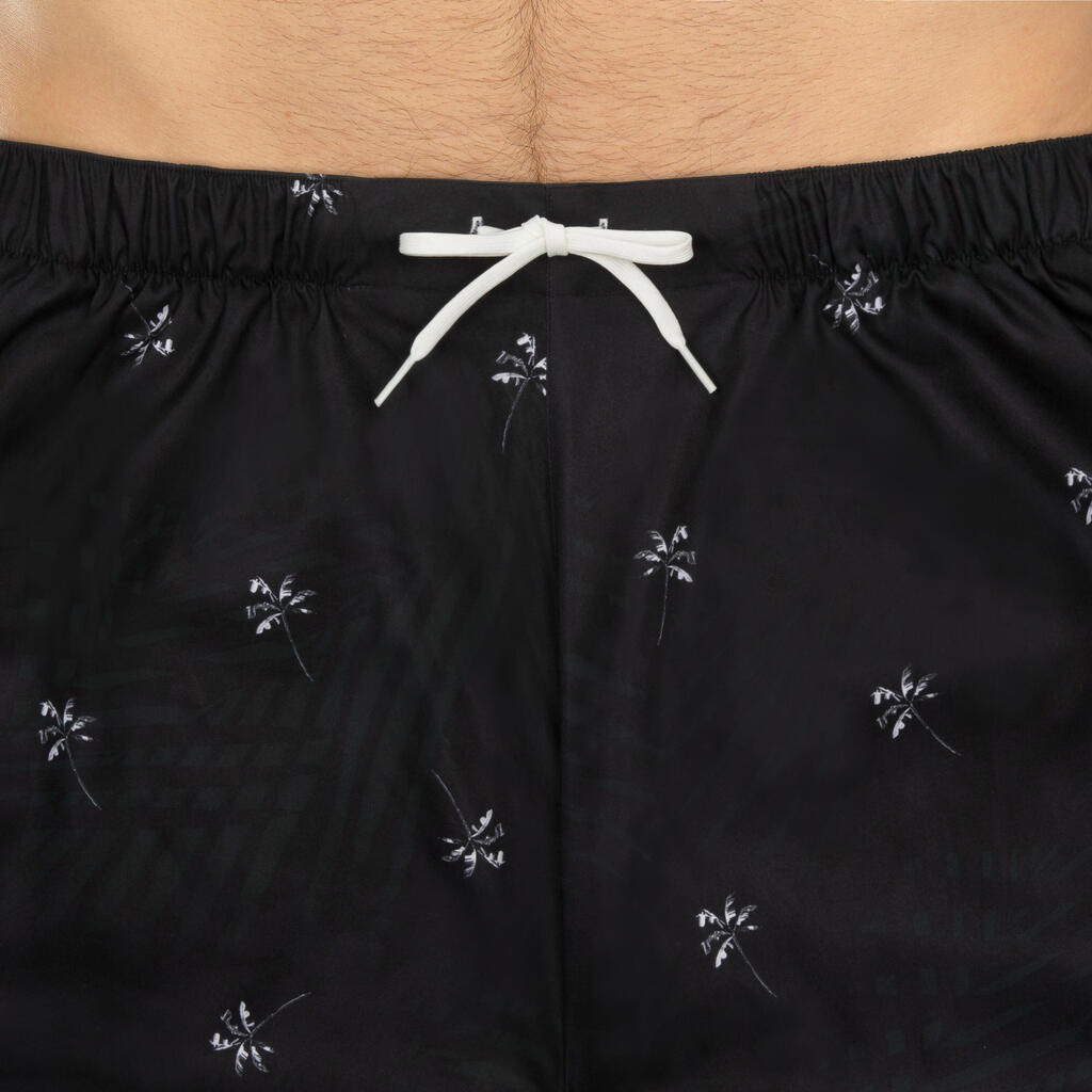 Surf boardshort standard 100 PALMITO BLACK