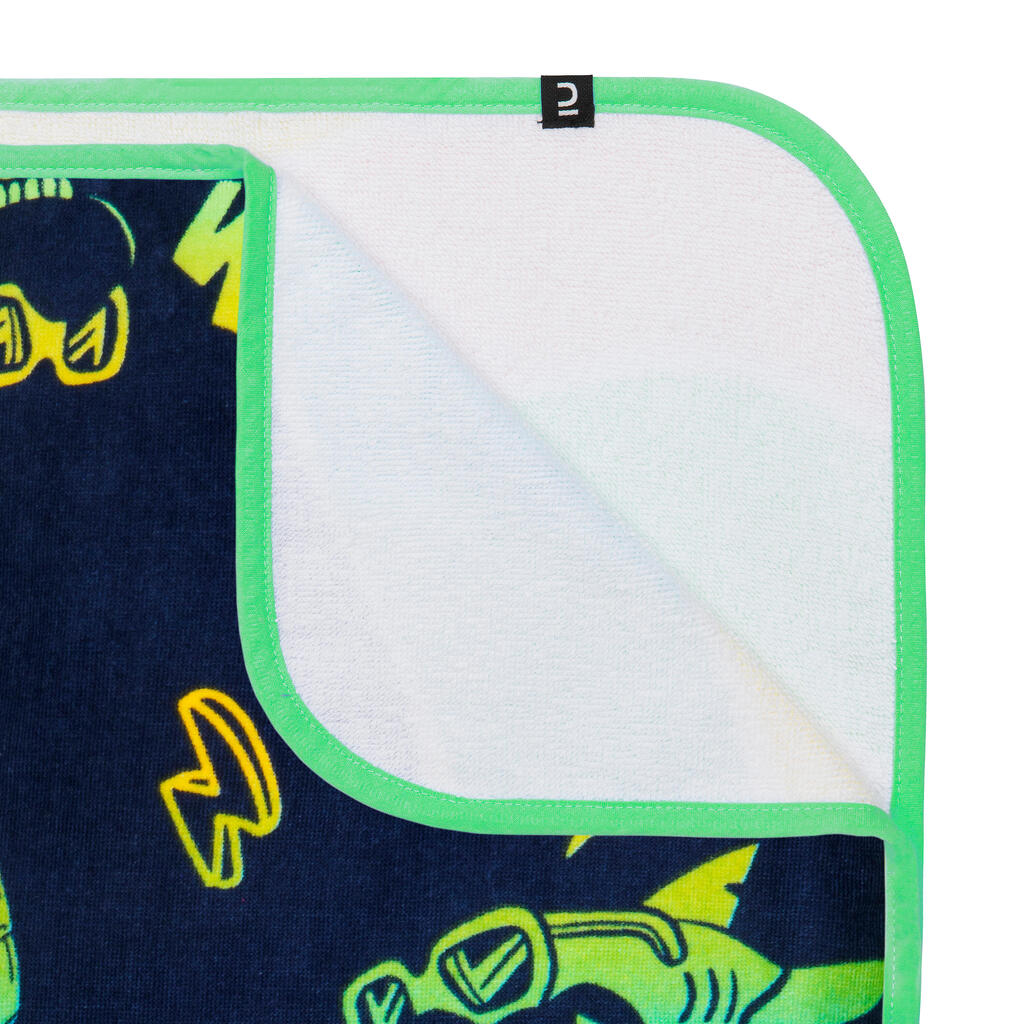 Poncho surf Enfant de 110 à 135 cm - 500 Vanlife bleu