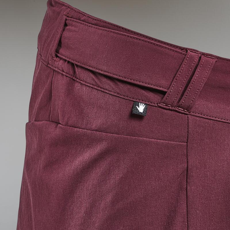 Short velo vtt Cargo femme bordeaux