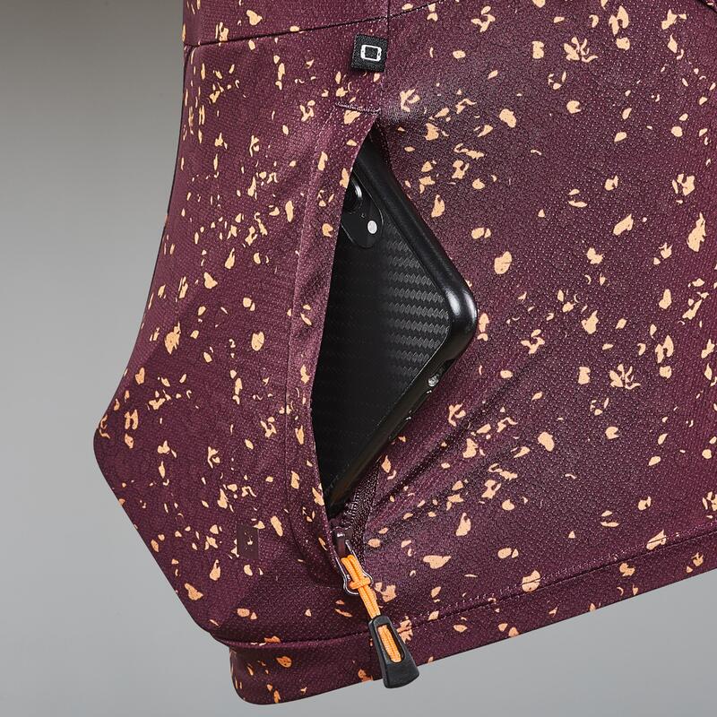 CAMISOLA DE MANGA CURTA BTT MULHER EXPL 500 BORDÔ