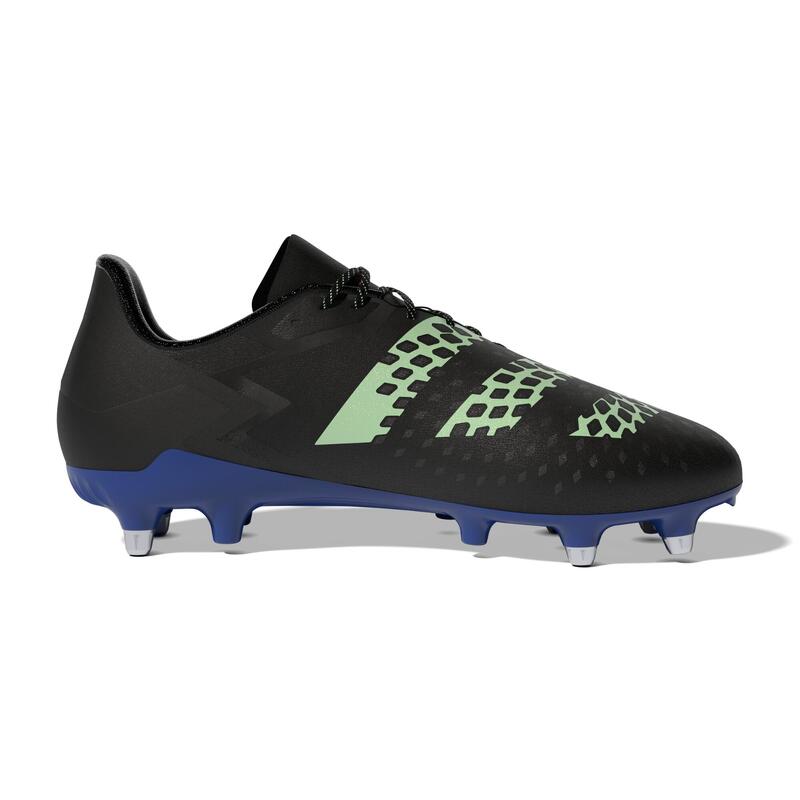 Chaussures de rugby vissées terrain gras Homme/Femme - MALICE SG noir