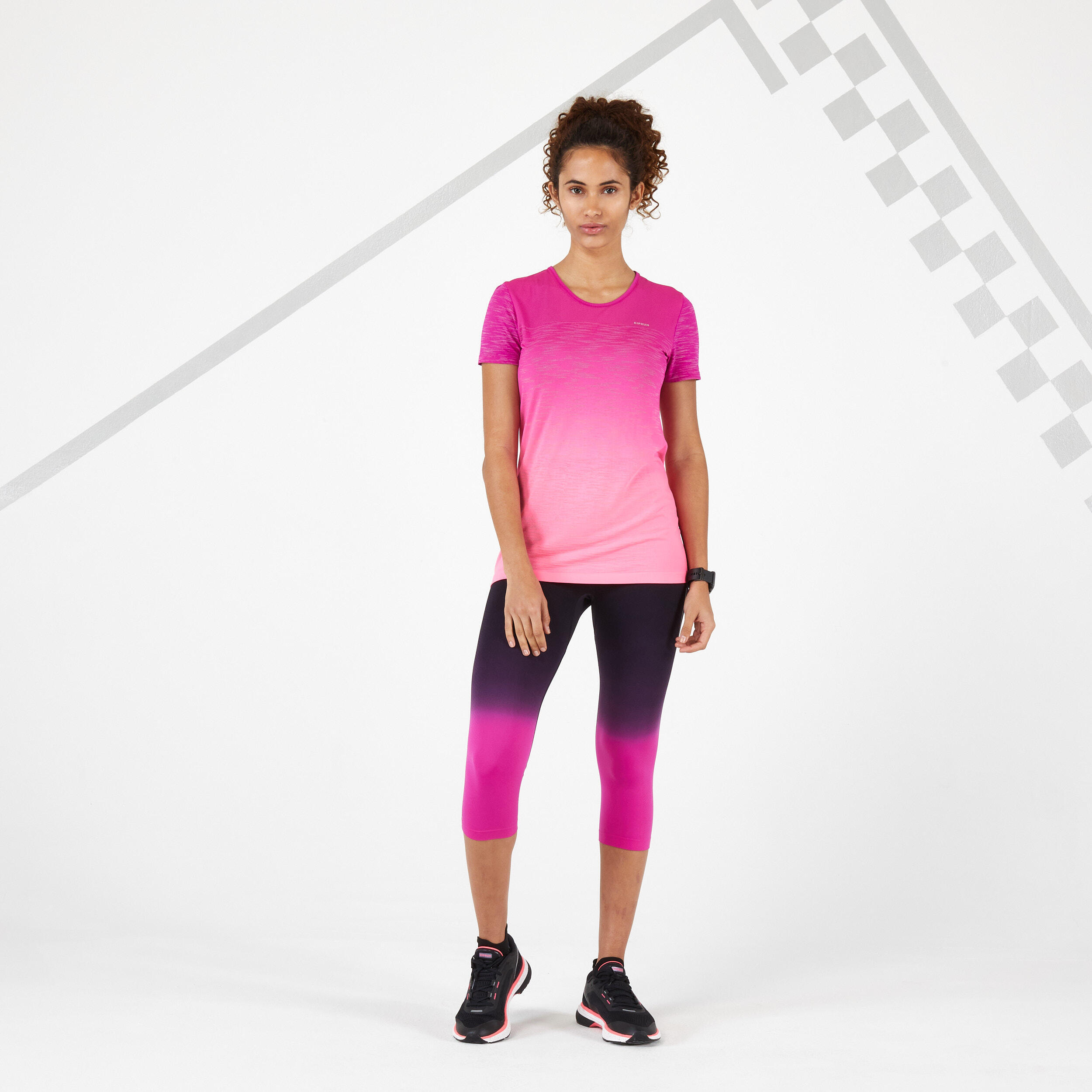 Women's Running Breathable T-Shirt Kiprun Care - red 2/6