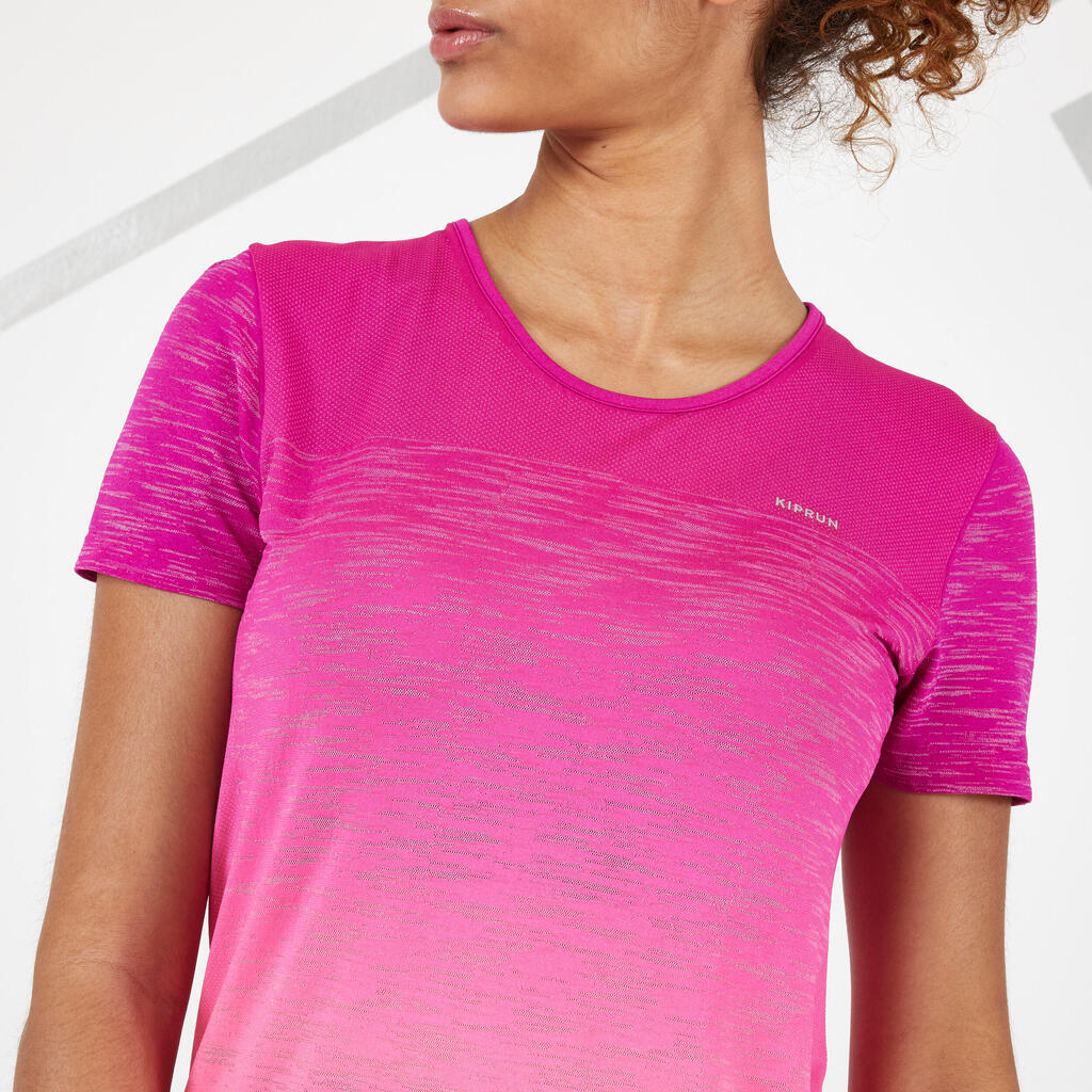 Camiseta de Trail Running para mujer Kiprun care rosado