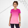 เสื้อยืดผู้หญิงระบายอากาศได้ดีสำหรับใส่วิ่งรุ่น Kiprun Care (สีชมพู)