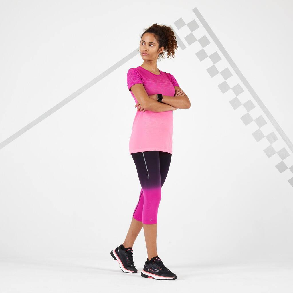 Camiseta de Trail Running para mujer Kiprun care rosado