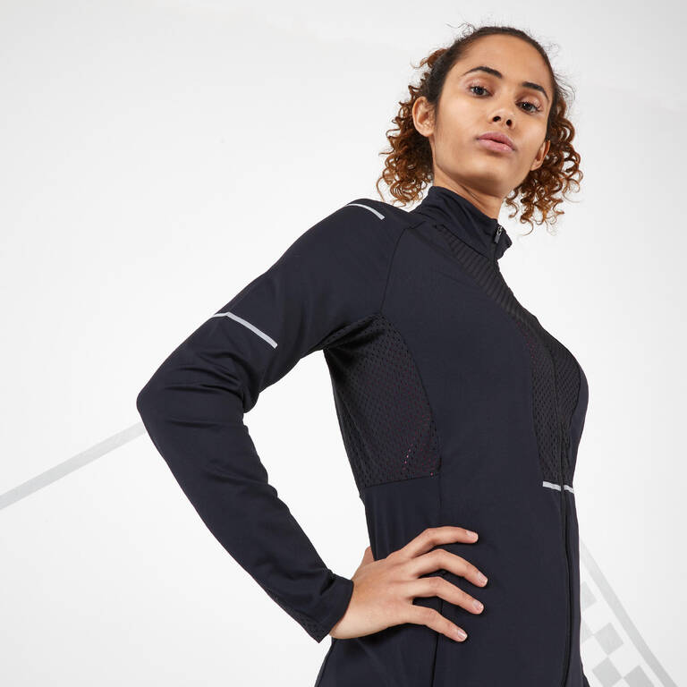 Women's Running Breathable Jacket - black