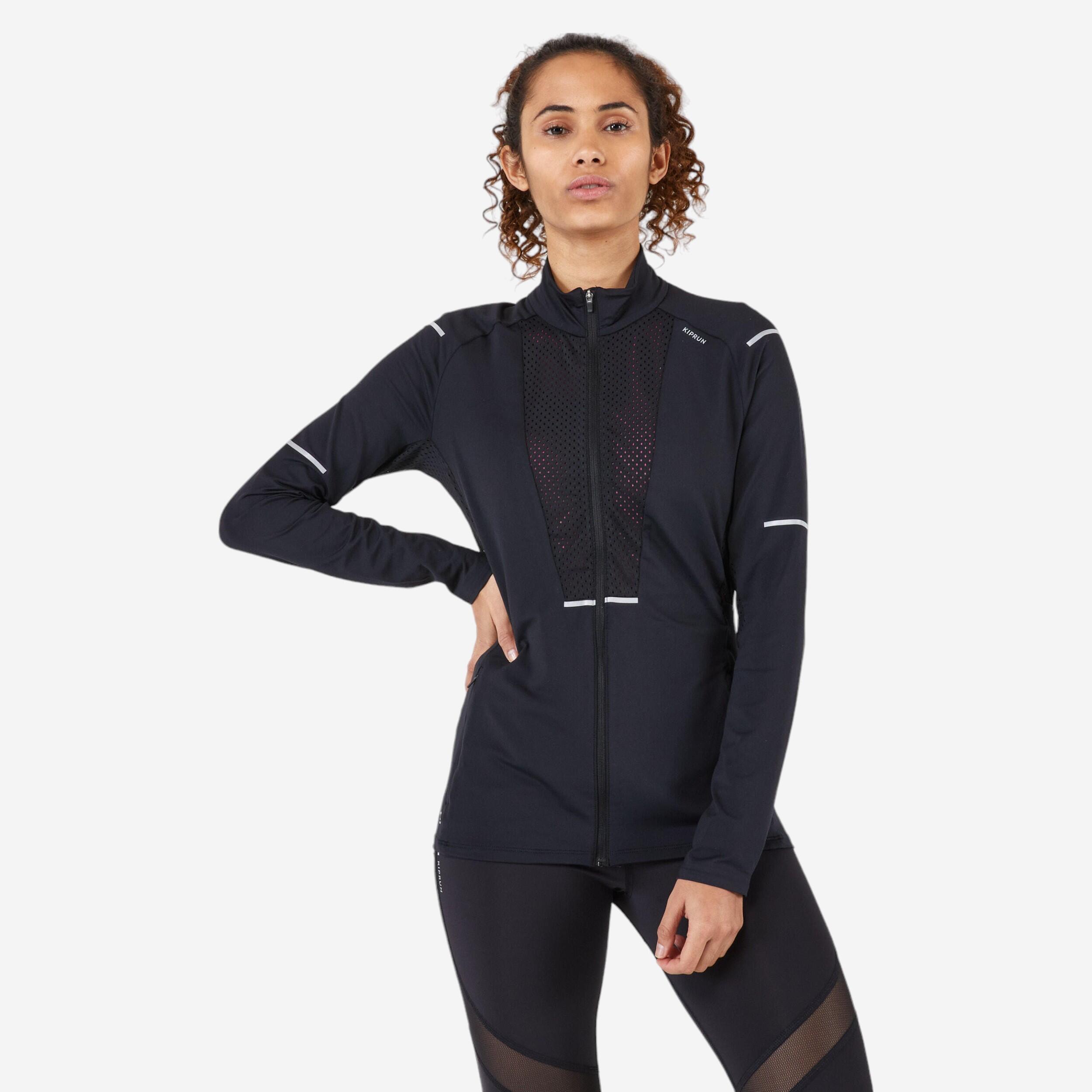 Kiprun Women's Running Breathable Jacket - black 1/11