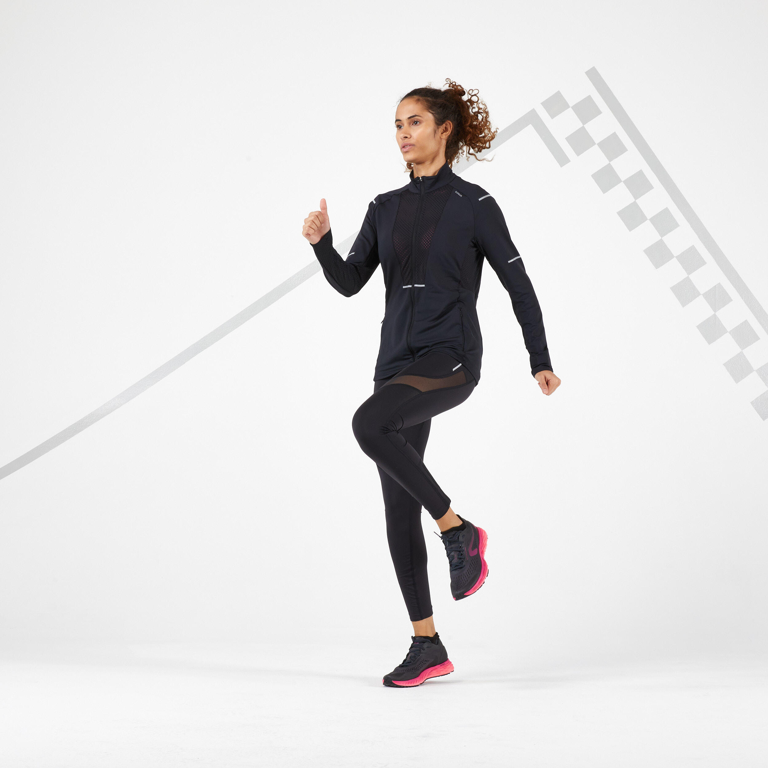 Women's Running Breathable Jacket - black 2/11