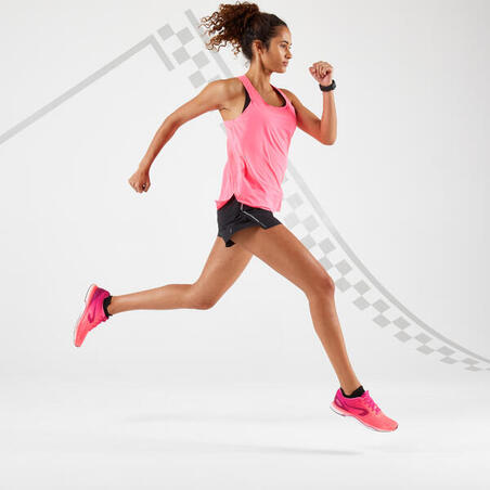 ШОРТЫ ДЛЯ БЕГА ЖЕНСКИЕ KIPRUN LIGHT ЧЕРНЫЕ